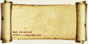 Jovana Strižak vizit kartica